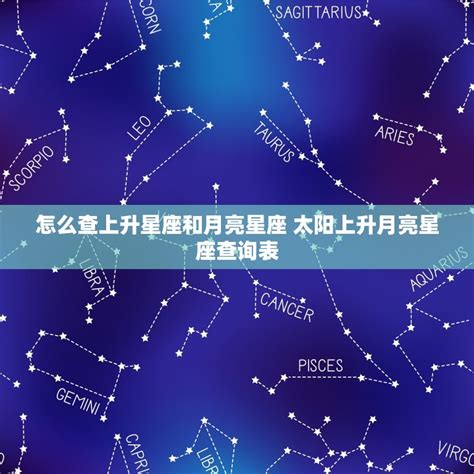 月亮太陽同星座|太陽星座是什麼？上升、月亮星座到底怎麼看？算法教。